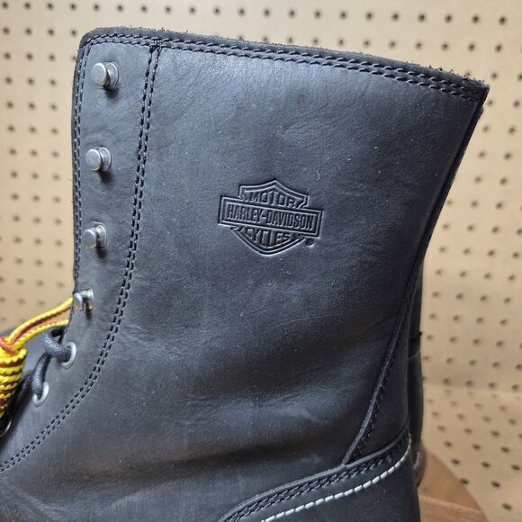Harley-Davidson Motorcycle Men's Bentler Riding Boots Blk 7.5-Inch Sz 8.5 D96268 - Picture 6 of 13